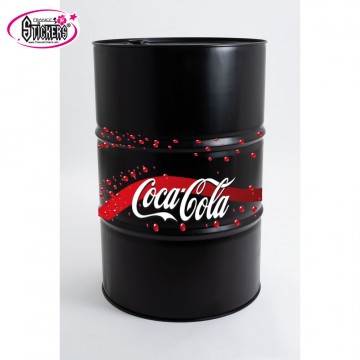  Stickers Autocollants pour Baril ou Bidon COCA COLA