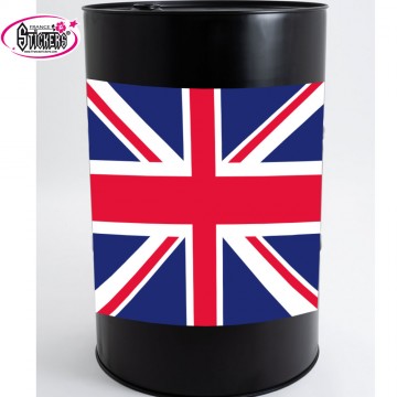 Stickers Autocollant pour Baril ou Bidon drapeau anglais