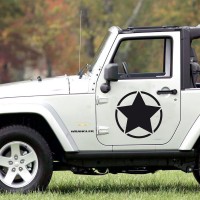 Stickers Autocollant Jeep US Army Etoile