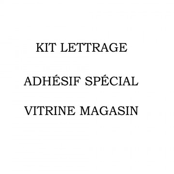 Kit Lettrage Adhésif Spécial Vitrine