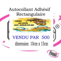 Autocollant Adhésif Rectangulaire