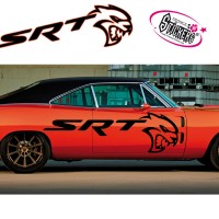 Stickers Autocollant Dodge SRT Hellcat 