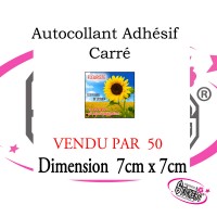 AUTOCOLLANT ADHÉSIF CARRÉ