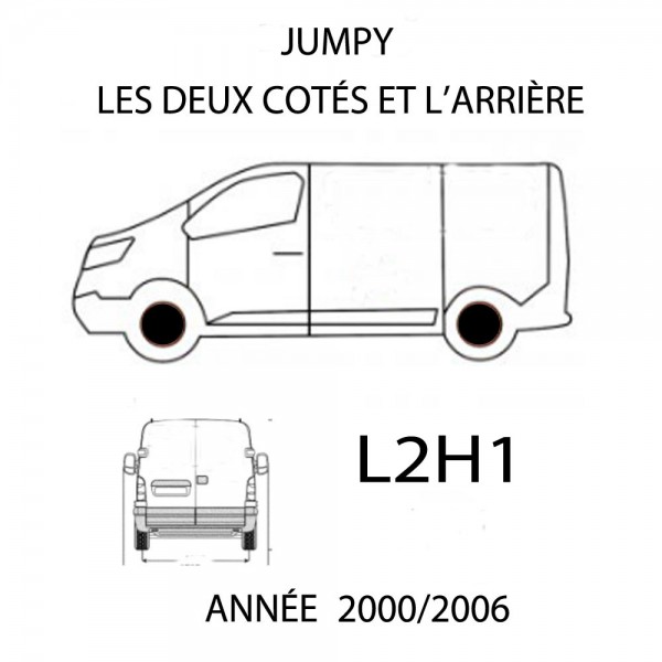 Adhésif utilitaire Citroën JUMPY pas cher ·.¸¸ FRANCE STICKERS ¸¸.·