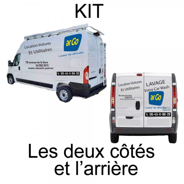 KIT COMPLET UTILITAIRE ·.¸¸ FRANCE STICKERS ¸¸.·