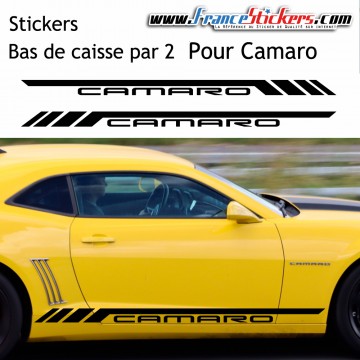 Stickers bas de caisse Chevrolet Camaro vendu par 2