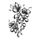 stickers Fleur Floral Hibiscus
