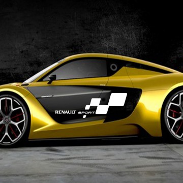 Stickers Autocollant Renault Sport (2 cotés)