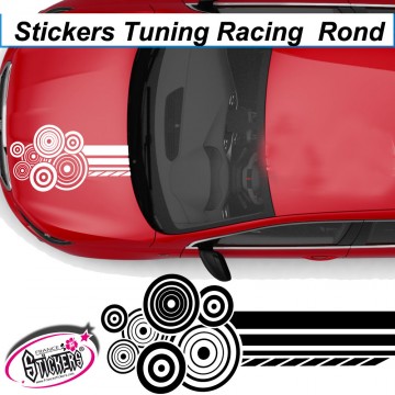 Stickers Tuning Racing Rond 