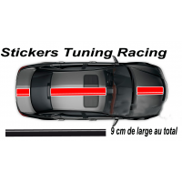 Stickers Bande Racing de 9 cm de large au total