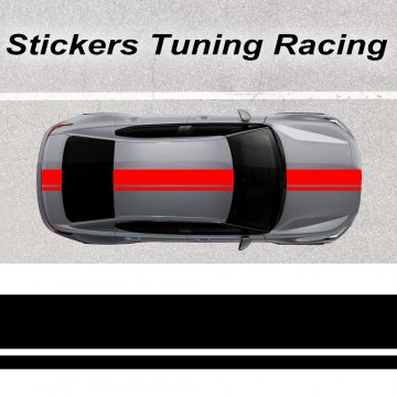 stickers bande racing 13 cm de large