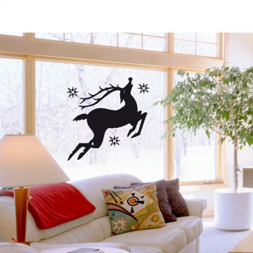  Stickers renne du Père Noël 