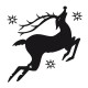  Stickers renne du Père Noël 