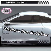 Stickers Autocollant Bandes Racing Bas de Caisse Personnalisé vendu par 2