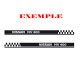 Stickers Autocollant Bandes Racing Bas de Caisse Personnalisé vendu par 2