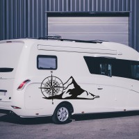 Stickers Boussole et Montagne 