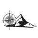Stickers Boussole et Montagne 