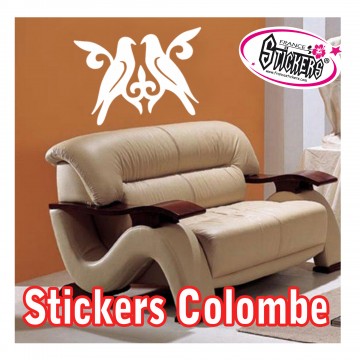 Stickers Autocollant Mariage colombe