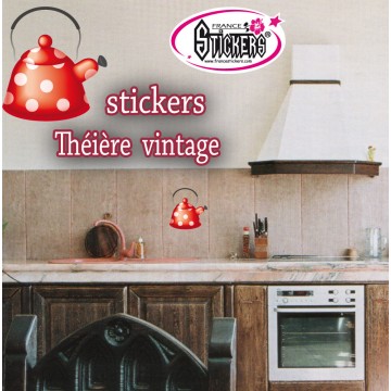 Stickers Théière Vintage