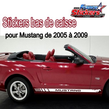 Stickers Adhésif bas de caisse Mustang 2005 - 2009