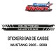 stickers Adhésif bas de caisse Mustang 2005 - 2009