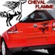stickers Tuning Cheval Flamme stcf2
