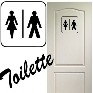 Stickers WC Homme et Femme