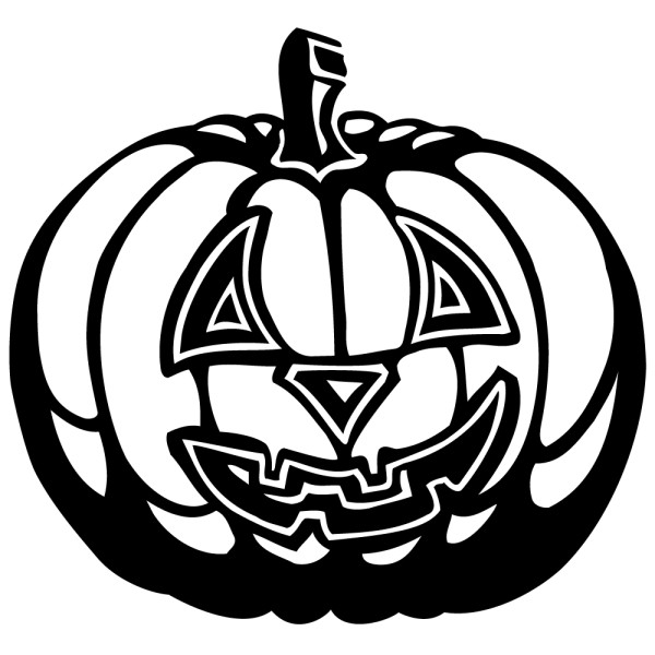 Autocollant Mural Citrouille Halloween 3D - 2 Pièces PVC Amovible - Décoration Effrayante