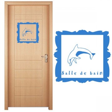 Stickers Autocollant Salle de Bain Dauphin