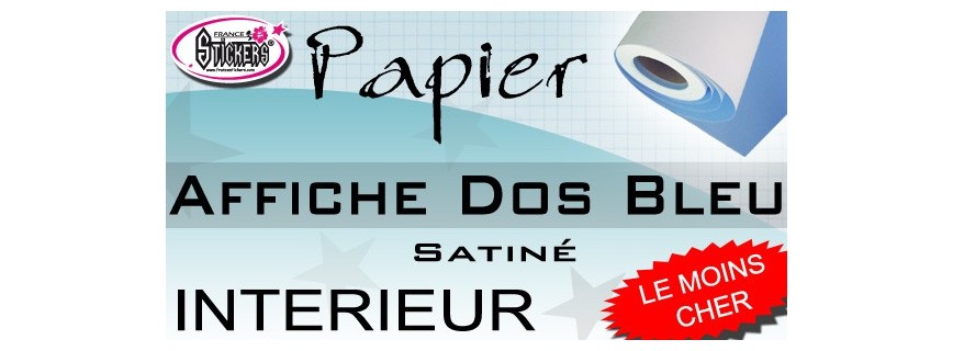 Papier Dos bleu