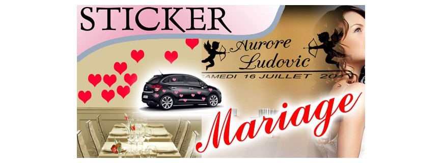 Stickers Mariage