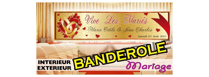 Banderoles Mariage