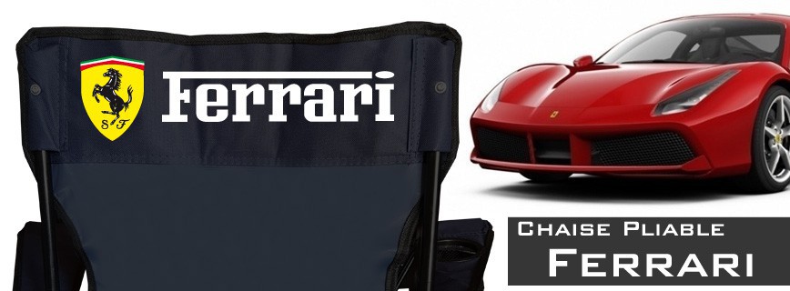 Ferrari - Chaise Pliable Personnalisée