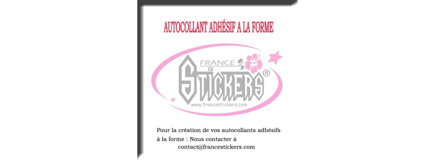 Autocollant en forme personnalisés sur