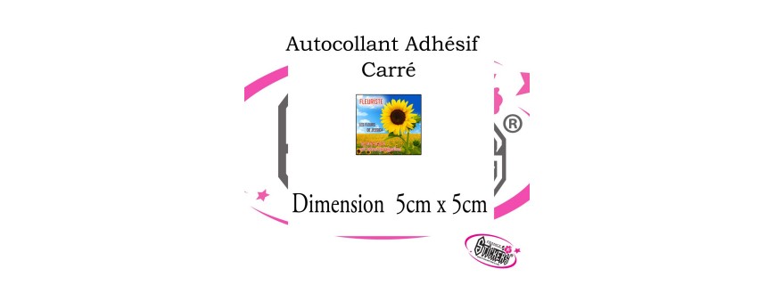 Étiquette CARRÉ 5cm x 5cm Étiquette CARRÉ 5cm x 5cm