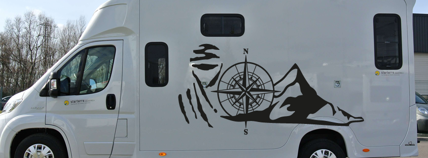 Stickers Camping Car, Van et Caravane Stickers Camping Car, Van et Caravane