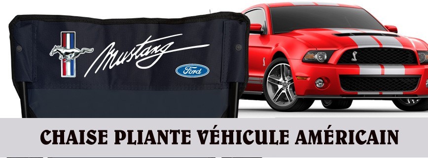 Chaise Pliante personnalisée véhicule Américain