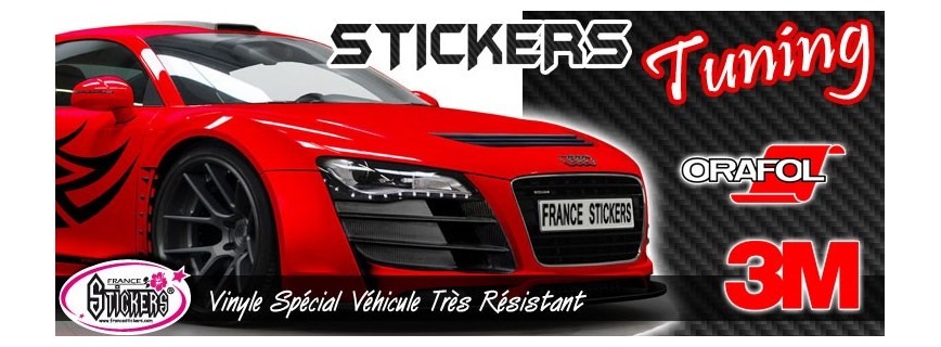 Autocollant de voiture –  - Autocollant Tuning -  Stickers et Autocollant Voiture Moto